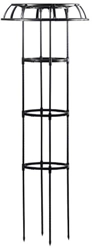 GELIMY Garden Umbrella Obelisk Trellis for Climbing Plants, Metal Rose & Clematis Support Frame, 135cm/165cm (1.65M)