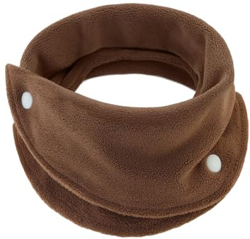 NASULAR Toddler Girls Soft Neck Warmer Baby Boys Winter Scarf Kids Warm Round Scarves (A-coffee, One Size)