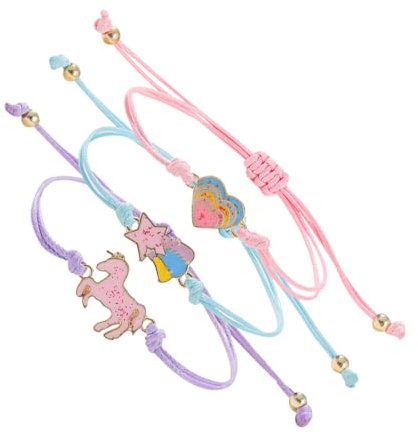 COYUN 3 Pezzi Braccialetti Amicizia per Bambina Ragazza,Kit per Braccialetti Bambina Bracciali Ragazza Gioielli,Bracciale Amicizia per Bambini, Regalini Compleanno per Bambini