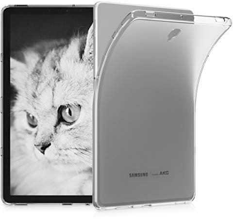 kwmobile Hülle kompatibel mit Samsung Galaxy Tab S4 10.5 Hülle - weiches TPU Silikon Case transparent - Tablet Cover Transparent