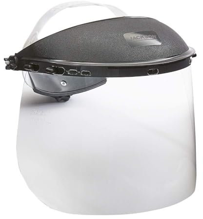 Jackson Safety 14953 Anthem+ Face Shield/Face Guard Kit, Ratcheting Headgear, Polycarbonate Window Included for visor face protection