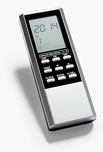 Intertechno ITZ-505 Funk-Timer-Handsender, Silber/Grau, ca. 120 x 45 x 18 mm