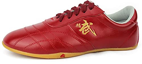 Taekwondo Skor Taekwondo Boxning Karate Träningsskor TaiChi Kong Fu Skor För Kung Fu TaiChi Taekwondo Boxning Karate (Color : Red, Size : 37 EU)