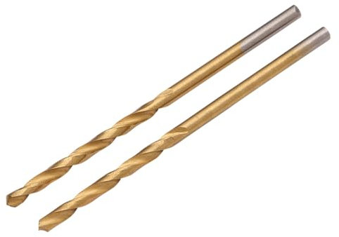 Draper 2pcs HSS Drill Bit 2.5 x 57 mm | Masonry Titanium Tools | Metal Tip Drills | Heavy Duty Bits | 08861