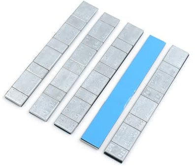 TUCKBOLD 2.1oz Wheel Balance Weights Strips for Motorcycle 134 x 18mm 5pcs Automotive Parts