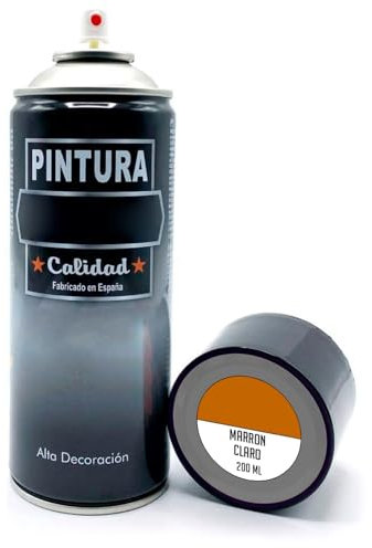 Acan Tradineur - Bote de Pintura en Spray - Fabricado en España - Ideal para cualquier superficie, Madera, Metal, Cartón, Piedra o Cerámica - Capacidad de 200 ML - Marrón Claro