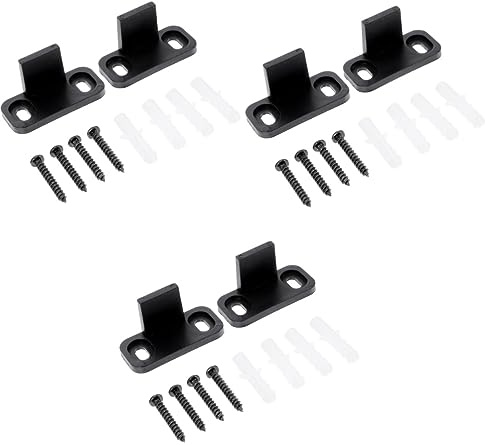 HOMSFOU 6ensembles Guides Pour Coulissantes Avec Arrêtoirs De Swing Quincaillerie Pour Et Placards