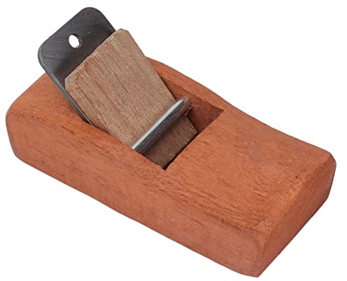 Mini rabot à bois professionnel bloc de bois de santal rouge avec raboteuse d'ébavurage en acier pour l'artisanat du bois, les projets de bricolage et la fabrication de meubles