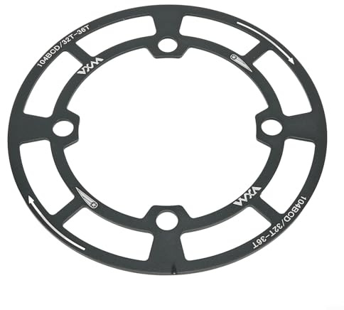 Honseadek Mountain For Bike Chain Guard 104BCD, protezione corona anello singolo e protezione Bash Guard per 32T 34T 36T, protezione disco per 38T 40T 42T, alluminio leggero (32T-36T)