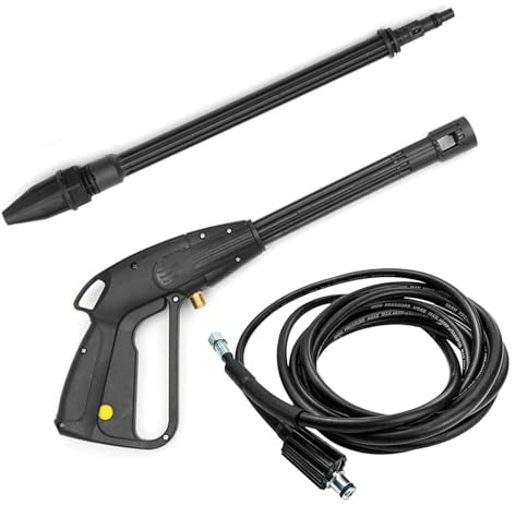 Pistola per idropulitrice regolabile - Spruzzatore di pulizia automatico, macchina a getto d'acqua domestica, lavaggio esterno pesante, design ergonomico leggero con tubo flessibile | Comodo accesso
