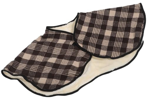 WRITWAA Manta Cálida para Silla de Ruedas Tela Repelente al Agua, Chal Tipo Poncho Ajustable para Personas Mayores, Protección Antiviento y Hebilla Magnética para Uso en Invierno