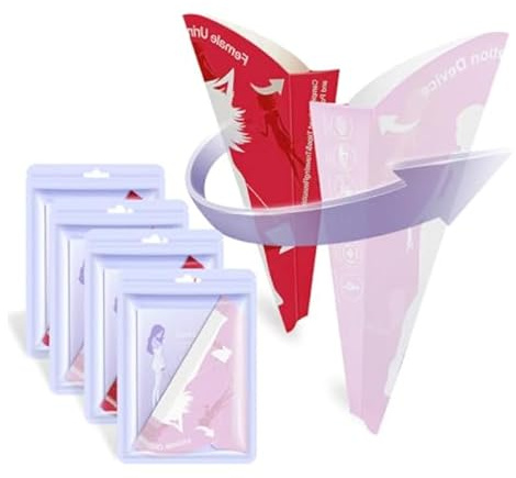 Fancysky Urinella for Women, Portable, Paper, Waterproof Urinal for Women (C, Pack of 40)