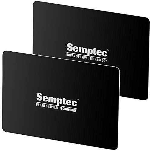 Semptec Urban Survival Technology Kartenschutz: 2er-Set RFID- & NFC-Blocker-Karten im Scheckkarten-Format (RFID Blocker Schutzkarte)