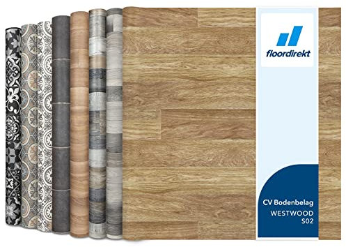 Floordirekt | Rouleaux, Dalles et lames Terrasses PVC | 100 x 100 cm | Épaisseur de 2,7 mm | Idéal pour les passages intensifs | Spark | Westwood S02