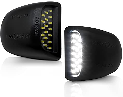 AlyoNed Full LED License Plate Light Tag Lamp Assembly Compatible with Chevy Silverado GMC Sierra 1500 2500 3500 Suburban Tahoe Yukon XL Cadillac Escalade EXT