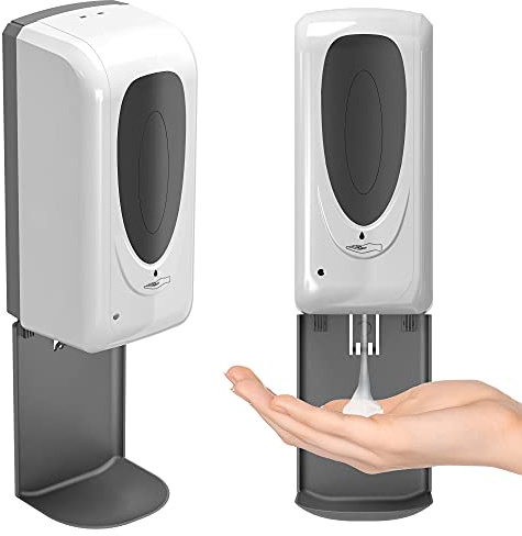 iTouchless Sensor Sanitizer Dispenser with Wall Mount, 1000 ml Capacity, Accommodates Gel, Liquid, Alcohol, Touchless and Automatic for Enhanced Hygiene in Lobbies, Stores, Schools, Healthcare