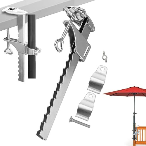 parasollhållare för uteplats, parasollstativ för uteplats – enkel installation justerbar uteplats paraply sidohållare för däck, docka, blekare båtar