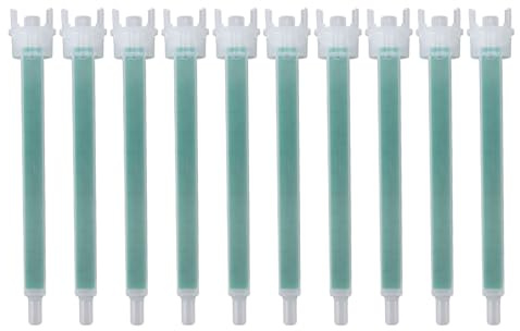 Lot de 10 buses de mélange pour tailler les sabots de vache, mélangeur de résine rapide et uniforme, applicateur de pistolet à colle AB