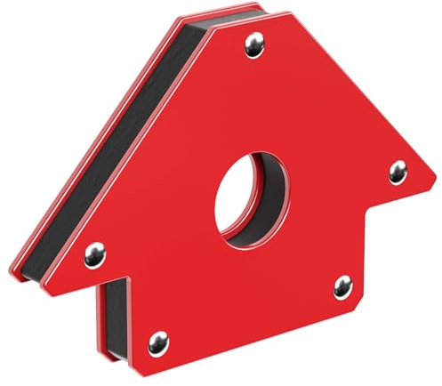 Wiltec Aimants de soudure avec Force de maintien de 32 kg, Équerre magnétique de 190 x 120 x 26 mm, 45°, 90°, 135°, Positionneurs de soudage