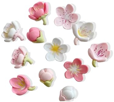 Fridge Magnets 12 Pcs, Small Cute Flower Magnets 3D Colorful Floral Refrigerator Magnets | Heavy Duty Whiteboard Strong Magnets | Novelty Fridge Magnets for Crafts,Whiteboard,Fridge,Notice Boards