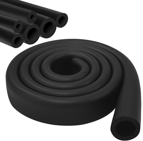 Aislamiento de tubos de espuma Tubo de Espuma Aislamiento Térmico para Tuberías de Agua, Calefacción y Fontanería, Protección Anticondensación y Ahorro Energético, Espuma Aislante (Ø 25mm*9mm*1.8m)