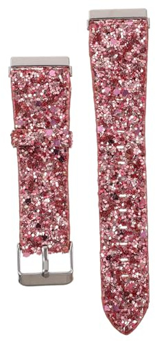 FUNNETOYU De Reloj De Brillo para De Reloj con Purpurina Cuero