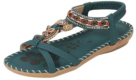 RXZCHH Generisch Sandales pour Femmes, Séparateur d'orteils élégant, Chaussures d'été Confortables, Sandales orthopédiques Plates avec Semelle intérieure, Slingback Respirant pour la Plage,