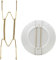 EEEKit Unsichtbare Tellerhänger für Wand, 10 Zoll Edelstahl Dekorative Draht-Tellerhalter mit Wandhaken, Set von 10