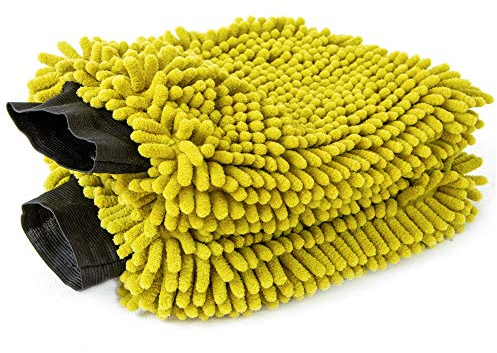 DOCAZOO Car Cleaning Kit – Car Wash Kit, Car Squeegee, Microfiber Cleaning Head, Car Wash Mitt - (Mitt Only)
