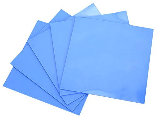 Almohadilla Térmica, 5 Piezas 100 x 100 x 1.5 mm Almohadillas de Conductividad Térmica de Silicona Suave CPU GPU Disipador Térmico Almohadilla de Conducción de Calor Relleno de Espacio de
