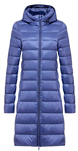 Plumifero Ultraligero Mujer Largo Chaqueta Plumas Ligeros Mujer Invierno Plumífero Ligero Mujer Anorak Mujer Plumon Puffer Jacket Plumiferos Largos Abrigo Pluma Plumones Cazadora Plumas Mujer Parka