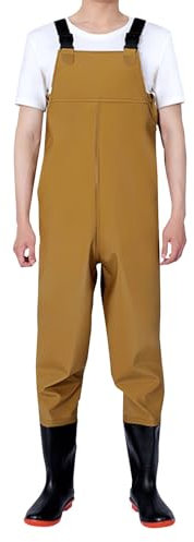 Wathose Herren Wasserdicht 44 Wathose Damen Wasserdicht Mit Stiefel Anglerhose Wasserdicht Für Herren -Regenhose Outdoor Regenlatzhose-Anglerstiefel Atmungsaktiv Bundhose Sommer Regenhosen-Watstiefel