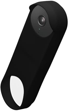 kwmobile Funda para Google Nest Doorbell Protectora para videoportero de Silicona - Negro