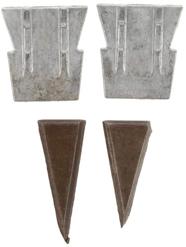 HOMSFOU Lot De 4 Haches De Rechange en Fer pour Manche en Bois Accessoire De Marteau Robuste Et Robuste Fournitures D'installation De