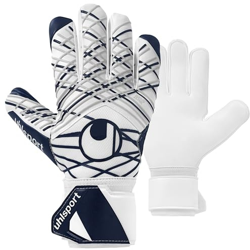 uhlsport Supersoft HN - Gants de Gardien de But de Football pour Hommes et garçons Gants de Gardien de But de Football avec stabilisation des Doigts - Confortables à Porter, 6.5