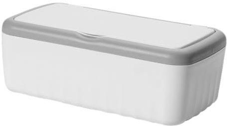 SOPOTUTU Große Feuchttuchspenderbox aus Kunststoff mit Deckel Rechteckige Nachfüllbare Aufbewahrungsbox für Feuchte Tücher im Badezimmer für Zuhause und Staubdicht und Elegant