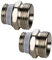 Simplex D5 ½ x ¾ Ni-Anschluss-Set mit Eurokonus - Effiziente Installation für Heizkörper mit integriertem Ventil - Set D5 (2st) - F10391