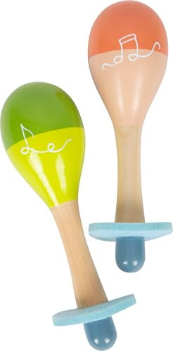 small foot Maracas Groovy Beats aus Holz, Instrument für Kinder, für musikalische Früherziehung, ab 12 Monaten, 12251