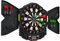 GYMAX Electronic Dart Board Set, Professional Hanging Dartboard with 12 Soft Tip Darts, Cabinet and LED Display, Aileron Target Dartboards for Kids Adults