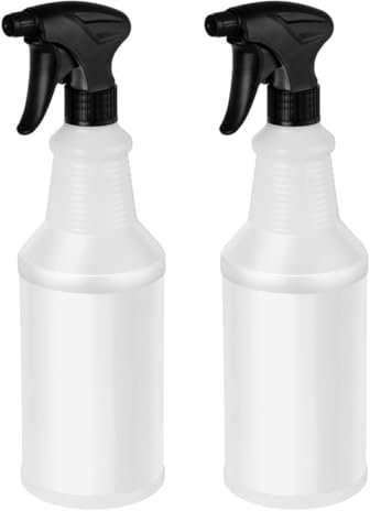 NUOOO Spray Bottles Water Cleaning Spray Bottle Large 500ML Refillable Plastic Sprayer Household 2 Pack For Hair Cleaning Solutions Gardening Plant