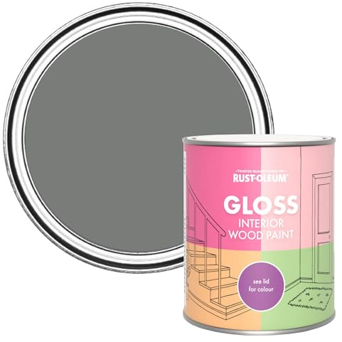 Rust-Oleum Grey Interior Wood Paint in Gloss Finish - Torch Grey 750ml