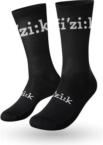 Fizik Unisex Team Edition Fahrradsocken, Schwarz/Weiß_001, 44-47
