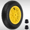 Dunnet Tools 14 Wheelbarrow Wheel Pneumatic Wheel Heavy Duty Replacement Tire for Garden Trolley Barrow Go Cart Trailer Truck Wheelbarrows Garden wheelbarrow inner tube Wheel 3.50-8