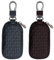 2 Piezas De Bolsas De Automóvil De Cuero, Cubierta De Llave, Bolsa De Llave Portátil, Accesorios De Autoquillas, Bolsa De Almacenamiento Resistente A Kear (Negro, Marrón).