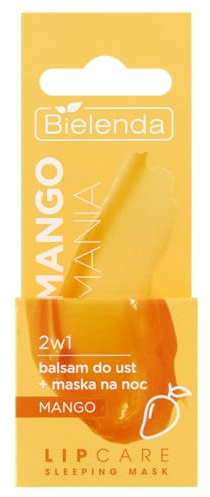 LIP CARE SLEEPING MASK mango mania balsamo labbra 2 in 1 + maschera notte mango, 10 g