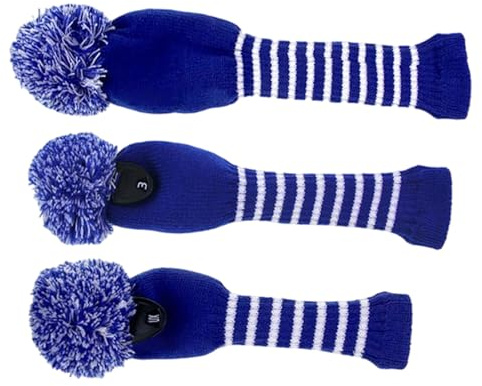 Setauoo Fodera Testa Mazza Golf - Fodere Driver Golf | Set 3 Pezzi Fundine a Maglia per Golfisti Principianti Adulti Uomini