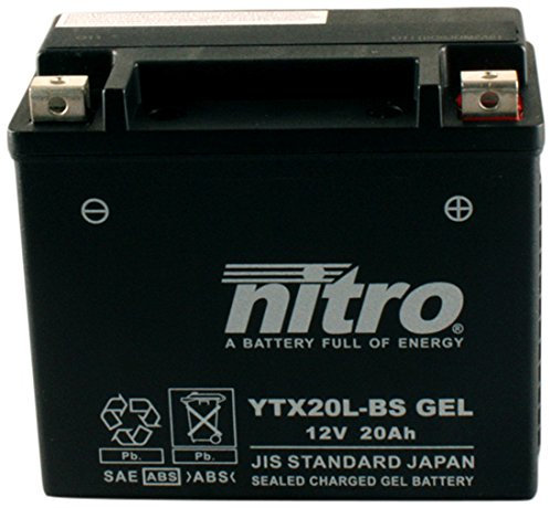 Nitro YTX20L-BS Gel – N-YTX20L-BS Gel AGM chiusa, Schwartz, dimensione Na