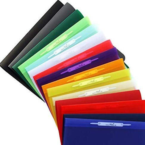FLVG 15 A4 Schnellhefter,in verschiedenen Farben von Onkel Schwerdt,von hinten abheftbar Hefter Der Papphefter in stabil.