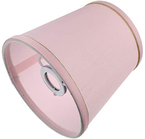 SOLUSTRE Stoff Lampenschirm Rosa Tischlampe Ersatzschirm Pendelleuchte Deckenleuchte Wandleuchte Stehleuchte Lampenschirm Schutzhülle Schlafzimmer Wohnzimmer Nachttisch Dekoration
