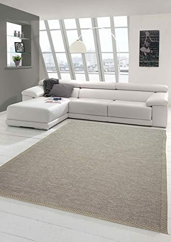 Matta dröm inomhus och utomhus matta sisalutseende | kök vardagsrum terrass balkong | beige grå – storlek 160 x 220 cm